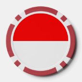 Poker-Chips mit Flagge Indonesiens Pokerchips (Rückseite)