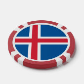 Poker-Chips mit Flagge Islands Pokerchips (Einzeln)