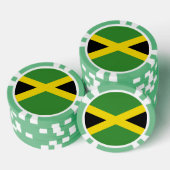 Poker-Chips mit Flagge Jamaikas Pokerchips (Stapel)