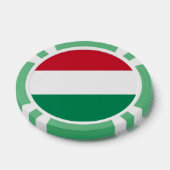 Poker Chips mit Flagge Ungarns (Einzeln)