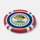 Poker Chips mit Flagge von Belize (Einzeln)