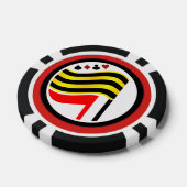 Poker-Chips mit Goldflagge Pokerchips (Einzeln)