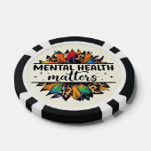 Poker-Chips mit "Mental Health Matters"-Bewusstsei Pokerchips (Einzeln)