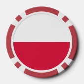 Poker Chips mit polnischer Flagge (Rückseite)