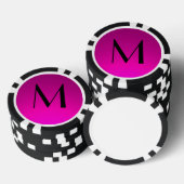 Poker-Chips mit rosa schwarzen Flecken Pokerchips (Stapel)