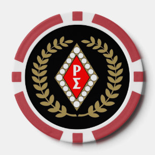 Poker-Chips mit rotem Shirt Pokerchips