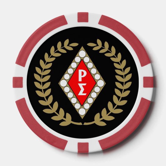 Poker-Chips mit rotem Shirt Pokerchips (Vorderseite)