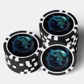Poker Chips mit Taurus Zodiac Symbol (Stapel)