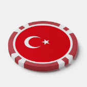 Poker-Chips mit türkischer Flagge Pokerchips (Einzeln)