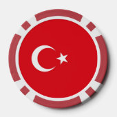 Poker-Chips mit türkischer Flagge Pokerchips (Rückseite)