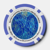 Poker Chips: MLML 50 Jahre (Globus) Pokerchips (Rückseite)