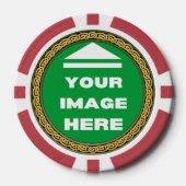 Poker-Chips - Personalisiert - Bild hinzufügen / T Pokerchips (Vorderseite)