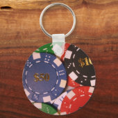 Poker Chips Schlüsselanhänger (Vorderseite)