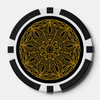 Poker Chips, Schwarz und Gold Pokerchips