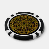Poker Chips, Schwarz und Gold Pokerchips (Einzeln)