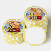 Poker Chips : Vertraue mir, ich Lied (gelb) (Stapel)