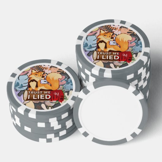 Poker Chips : Vertraue mir, ich Lied (grau) (Stapel)