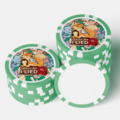 Poker Chips : Vertraue mir, ich Lied (grün) (Stapel)
