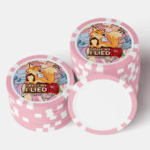 Poker Chips : Vertraue mir, ich Lied (pink) (Stapel)