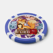 Poker Chips : Vertraut mir, ich Lied (blau) (Einzeln)