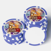 Poker Chips : Vertraut mir, ich Lied (blau) (Stapel)