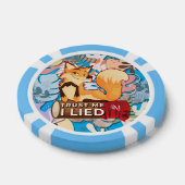Poker Chips : Vertraut mir, ich Lied (hellblau) (Einzeln)