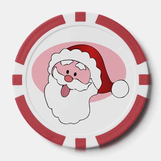 Poker-Chips von Funny Santa Pokerchips (Vorderseite)