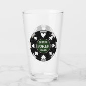 Poker Club Black Poker Chip w Playing Anzugs Glas (Rückseite)