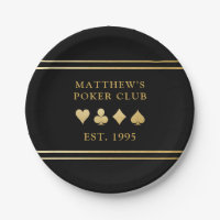 Poker Club Turnier Gold Spielkarte Anzug