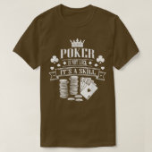 Poker Cool Gambling Casino Kartenspiel Blackjack  T-Shirt (Design vorne)
