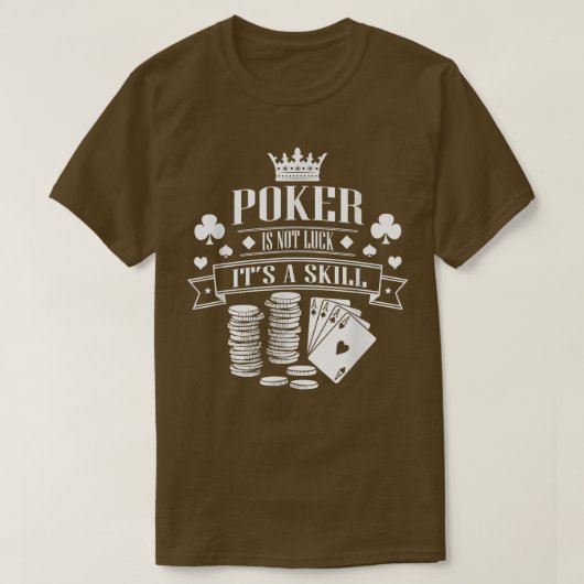 Poker Cool Gambling Casino Kartenspiel Blackjack  T-Shirt (Design vorne)