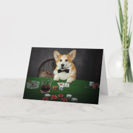 Poker Corgi Blankokarte Karte