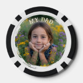Poker Dad Mein Dad Personalisiertes Foto Pokerchips (Rückseite)