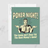 Poker: Das Spiel ist noch nicht vorbei Postkarte (Vorne/Hinten)