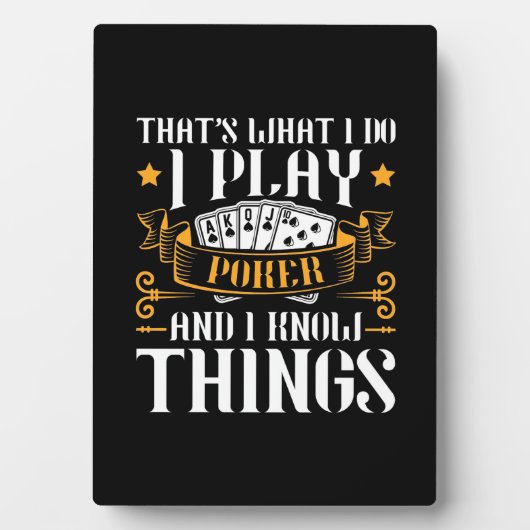 Poker, das spiele ich fotoplatte (Vorderseite)