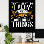 Poker, das spiele ich poster (Heimbüro)