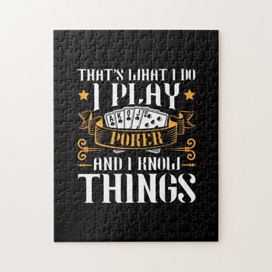 Poker, das spiele ich puzzle (Vertikal)