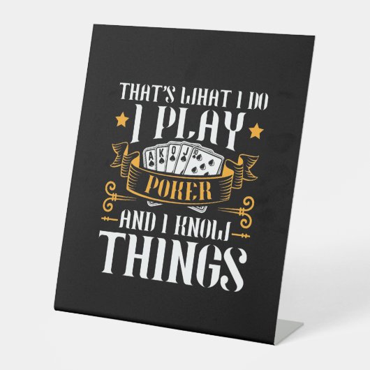 Poker, das spiele ich sockelschild (Vorderseite)