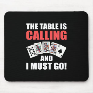 Poker, den die Tabelle ruft Mousepad