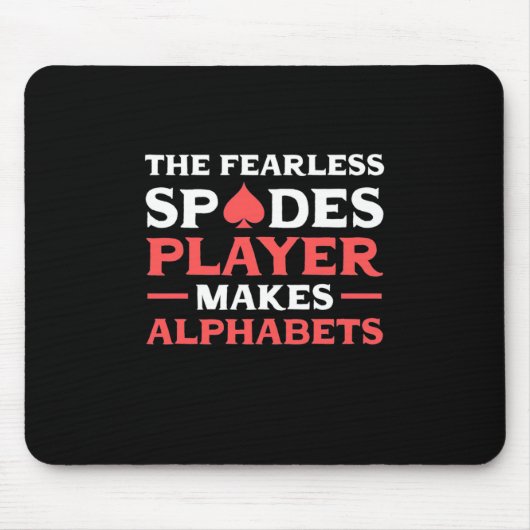 Poker Der Fearles Spades Player Mousepad (Vorne)