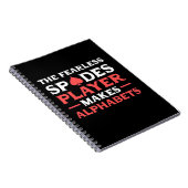 Poker Der Fearles Spades Player Notizblock (Rechte Seite)