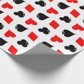 Poker, der Karten-Anzug spielt, Packpapier (Ecke)