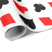 Poker, der Karten-Anzug spielt, Packpapier (Rolleneckpunkt)