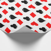 Poker, der Karten-Anzug spielt, Packpapier (Ecke)