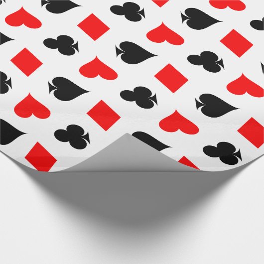 Poker, der Karten-Anzug spielt, Packpapier (Ecke)