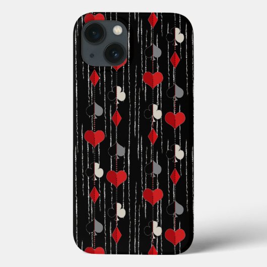 Poker, der Kartensymbole abspielt. Case-Mate iPhone Hülle (Rückseite)