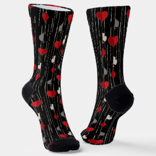 Poker, der Kartensymbole abspielt. Socken