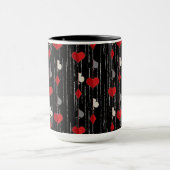Poker, der Kartensymbole abspielt. Tasse (Zentrum)