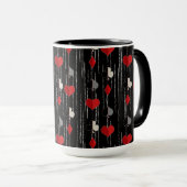 Poker, der Kartensymbole abspielt. Tasse (VorderseiteRechts)