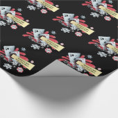 Poker des spielenden Kasinos bricht Geschenkpapier (Ecke)